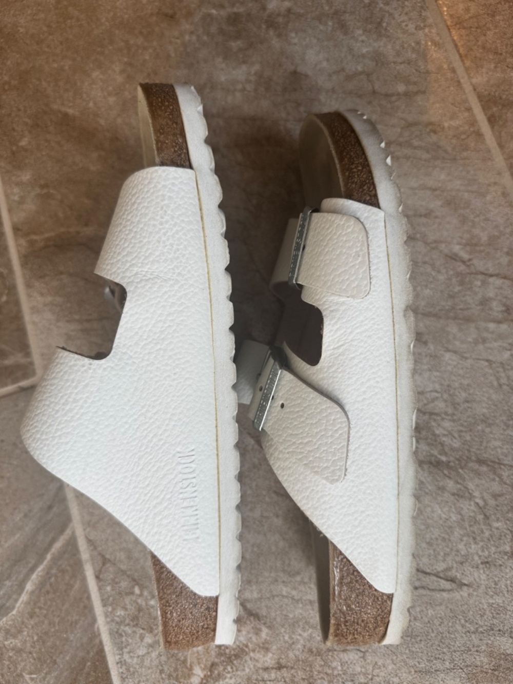 Arizona Leather Birkenstocks white size 8 - Picture 3 of 6